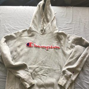 Gray Champion Hoodie Mens Medium - $40